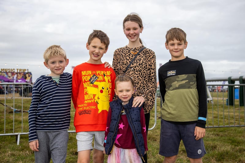 Pictured - Learmouth Family and Tregido Family from Weybridge.