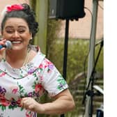 Annie Riley, the lead vocalist on The Not Forgotten music tour, has been entertaining care home residents in Fareham and Gosport.