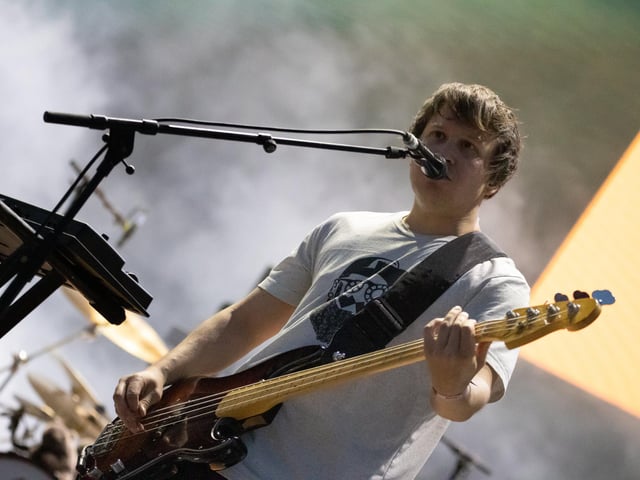 The Wombats performing on the Common Stage. Photos by Alex Shute