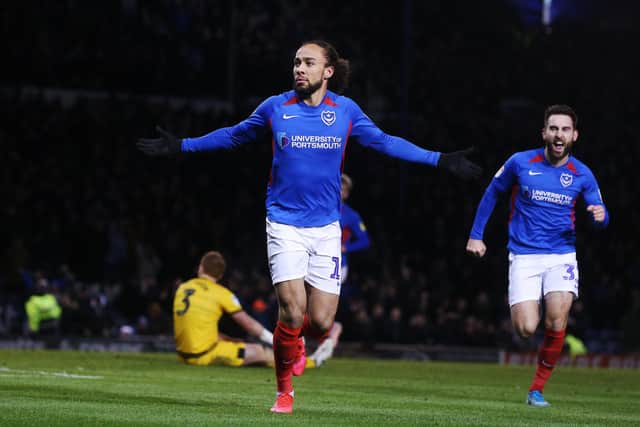 Marcus Harness celebrates a goal-scoring entrance against MK Dons in February's 3-1 triumph. Picture: Joe Pepler