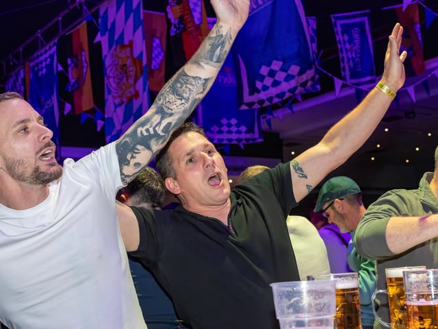 Portsmouth Guildhall played host to this years Oktoberfest event, with hundreds of guests over two sessions and German themed live music.Pictured - Oktoberfest guests enjoying the atmosphere and live musicPhotos by Alex Shute