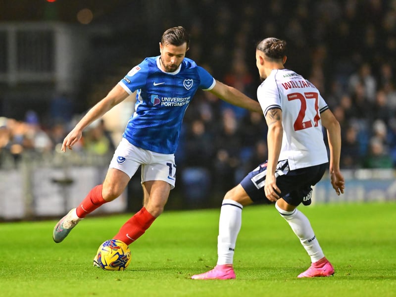 Joe Rafferty on the attack in the first half of Bolton's visit. Picture: Graham Hunt/ProSportsImages.