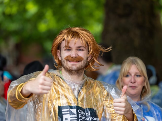 A 250 person strong flash mob took over Guildhall Square to celebrate Portsmouth's 100 years as a City.
Pictured - The Flash mob took over Guildhall Square
Photos by Alex Shute