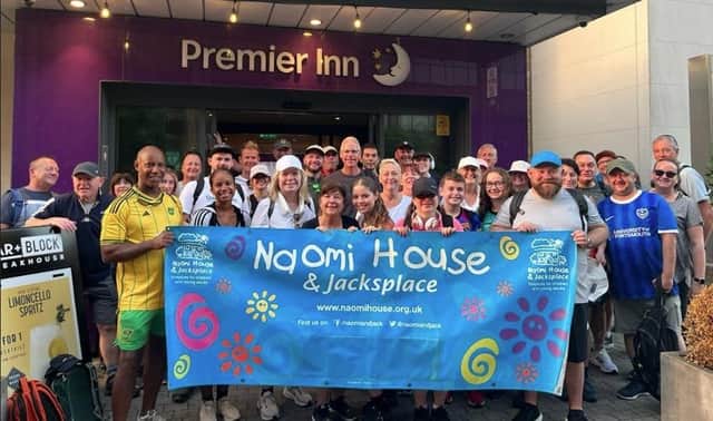 The team from GRP Solutions who walked the Thames Valley Path to raise more than £23,000 for Naomi House and Jacksplace hospice