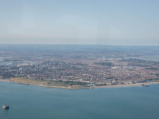 Portsmouth city with the South Downs behind it
Picture: Habibur Rahman
