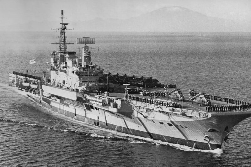 HMS Hermes taken in the 1970's.