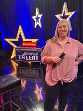 Amba Tremain on the set of BGT