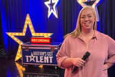 Amba Tremain on the set of BGT