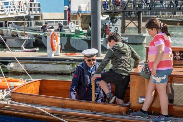 All aboard the 199, the last surviving Naval Steam Pinnacle. Picture: Mike Cooter (08042023)