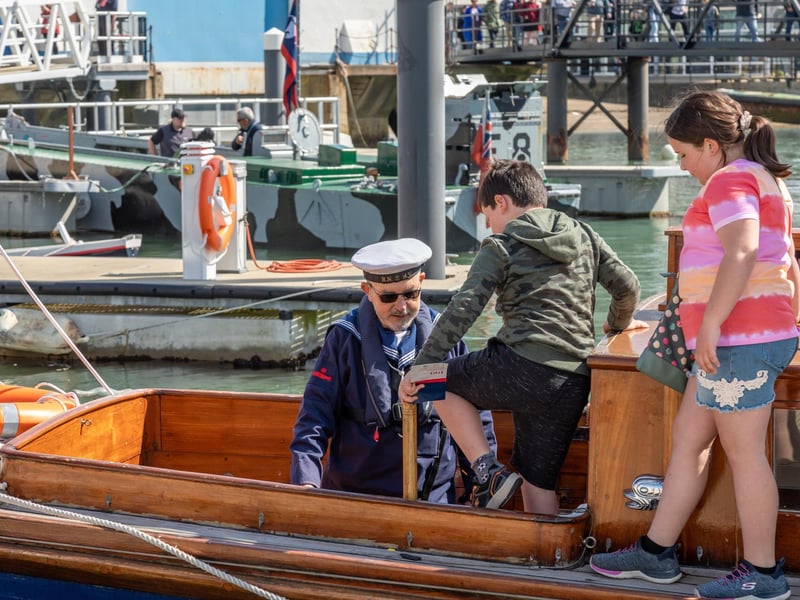 All aboard the 199, the last surviving Naval Steam Pinnacle. Picture: Mike Cooter (08042023)