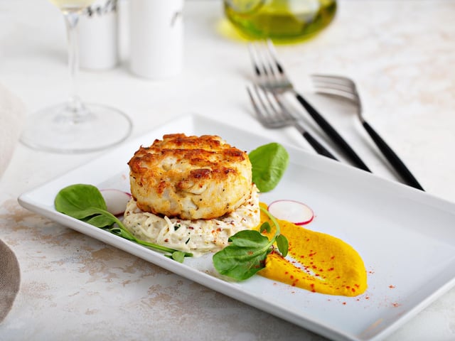 The Ivy Winchester Brasserie in Winchester High Street is one of the trendiest venue in Hampshire, according to OpenTable. They specialise in fine dining, with dishes such as salmon and smoked haddock fish cakes. Note - this image is a stock photo and not representative of The Ivy's food.