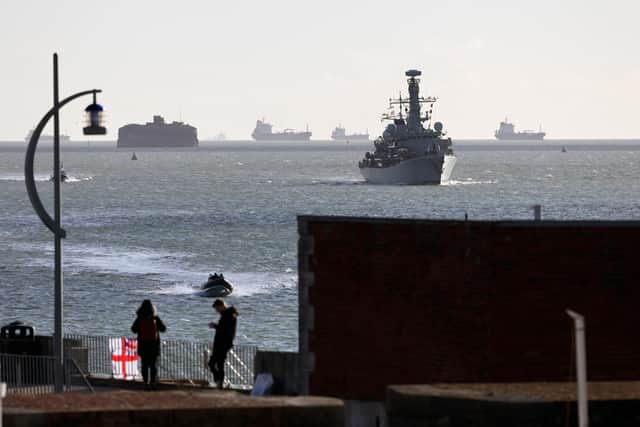 The frigate has been a constant guardian of the Carrier Strike Group 21, one of six vessels which formed a ring of steel around UK flagship HMS Queen Elizabeth.