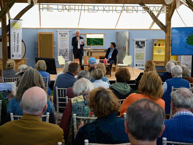 Pictured is:  Johnny Grey Kitchen designer, author and educator, and literary executor of the Elizabeth David Estate with & Thomas Marks, Writer, art critic and co-founder of Marks & Calil Picture: Keith Woodland (140921-24)