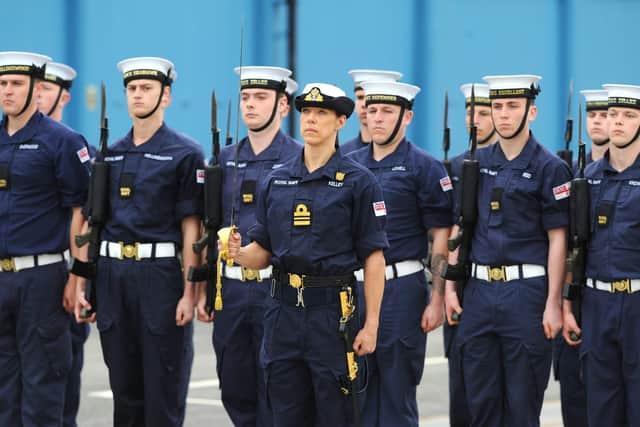 Rehearsals took place at HMS Excellent on Whale Island, Portsmouth on Friday, April 28, for the King's Coronation ceremony.
Picture: Sarah Standing (280423-7140)