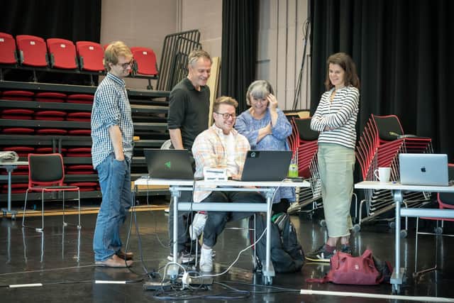 Dawn French in rehearsal for her show, Dawn French is a Twat. picture by Marc Brenner