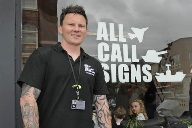 Dan Arnold at All Call Signs in Albert Road, Southsea. Picture: Ian Hargreaves  (150619-4)