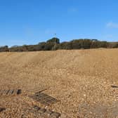 The promenade at Stokes Bay collapsed due to damage from Storm Bella. Picture: Cllr Mark Hook