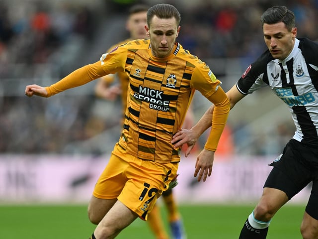 Club: Cambridge United; Age: 24; Appearances: 36; Goals: 5; Assists: 3; WhoScored rating: 6.83.
