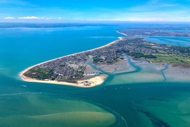 Hayling Island seen from overhead Thorney Island, taken by Shaun Roster www.shaunroster.com