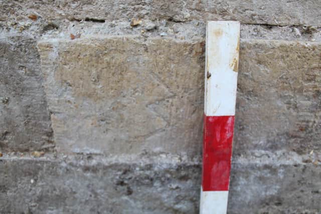 Historic stonemasons signatures found during Southsea sea defence work. Picture Portsmouth City Council