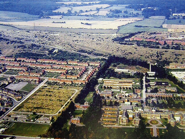 Some grand buildings of the original Military Hospital can be seen in this 1960's image taken from Chris Brunnen's Portsmouth an Aerial Tour Through Time book. The chalk on the right is groundworks in preparation for the building of Portsdown Park.