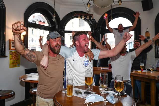 June saw plenty of celebrations as England beat Germany 2-0 in the Euro 2020 semi-final.
Picture: Stuart Martin (220421-7042)