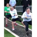 Gosport MP Caroline Dinenage and Meon Valley MP Flick Drummond in the Westminster tug of war. Picture: Contributed