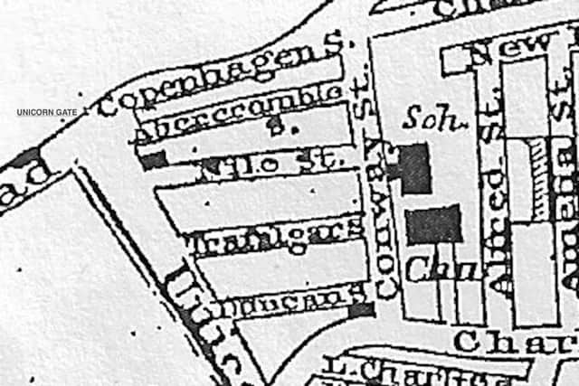 Here we see Conway Street running from Charlotte Street to Copenhagen Street.
