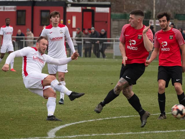 Connor Duffin, left, has left Horndean to sign for AFC Portchester. Picture: Keith Woodland