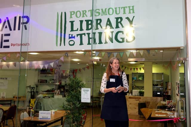 Portsmouth's first 'library of things' will open in the Cascades Shopping Centre this weekend (May 13). Run by the repair cafe, the facility will allow people to borrow tools and appliances rather than owning them.
Pictured is Clare Seek the organiser.
Picture: Sam Stephenson.