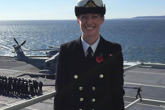 Surgeon Lieutenant Commander Jo Laird who led  the campaign to buy William Beatty's medicine cabinet