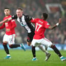 Fomer Pompey target and Newcastle midfielder Sean Longstaff in action against Manchester United. Picture: Clive Brunskill/Getty Images