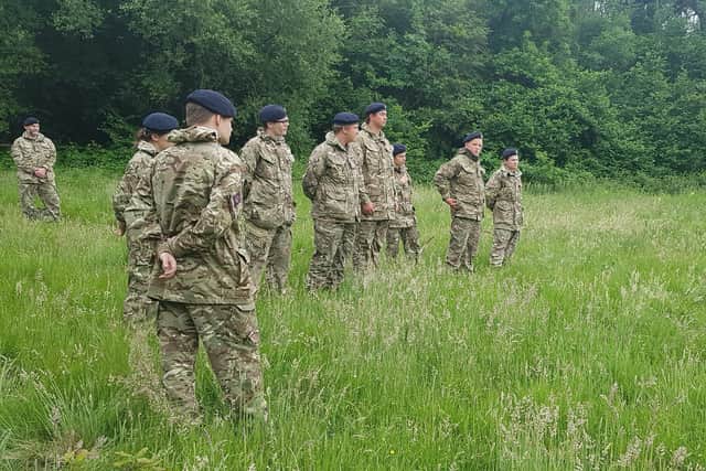 HSDC cadets taking part in training