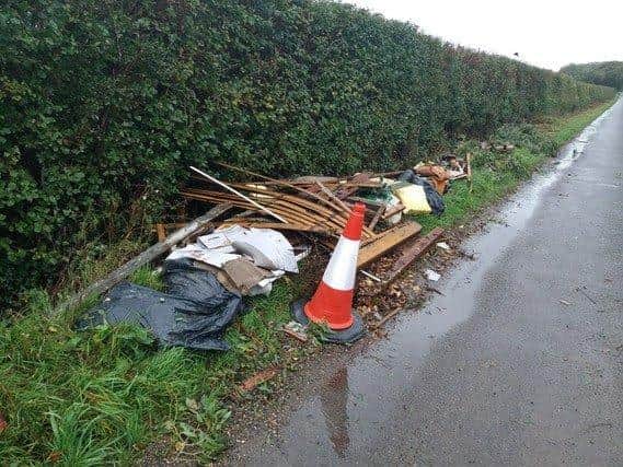 Fly-tipping at Rowlands Castle