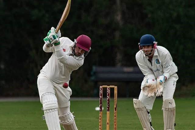 Fareham & Crofton's Tom Kent suffered a dislocated finger in his side's Hampshire League loss to Sway