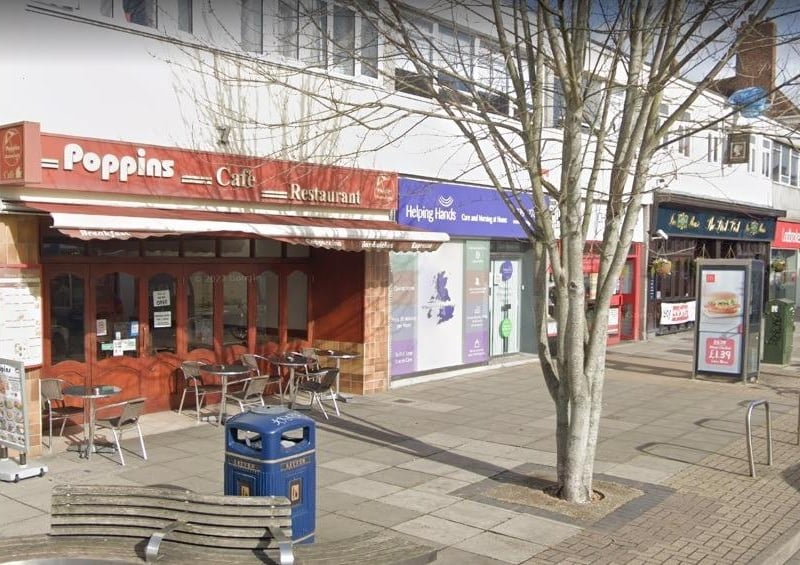 Poppins in Cosham High Street has a 4.6 rating from 225 Google reviews.