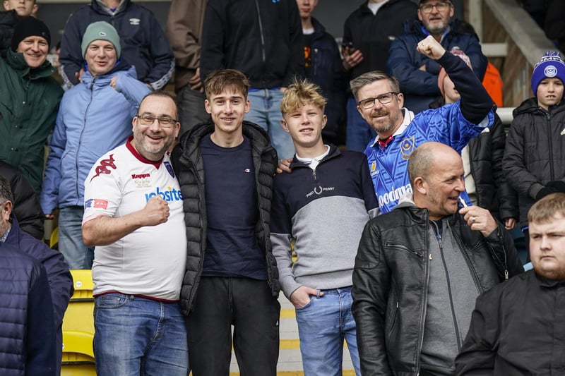 4,019 Pompey fans enjoyed the Blues' 1-0 win at Peterborough