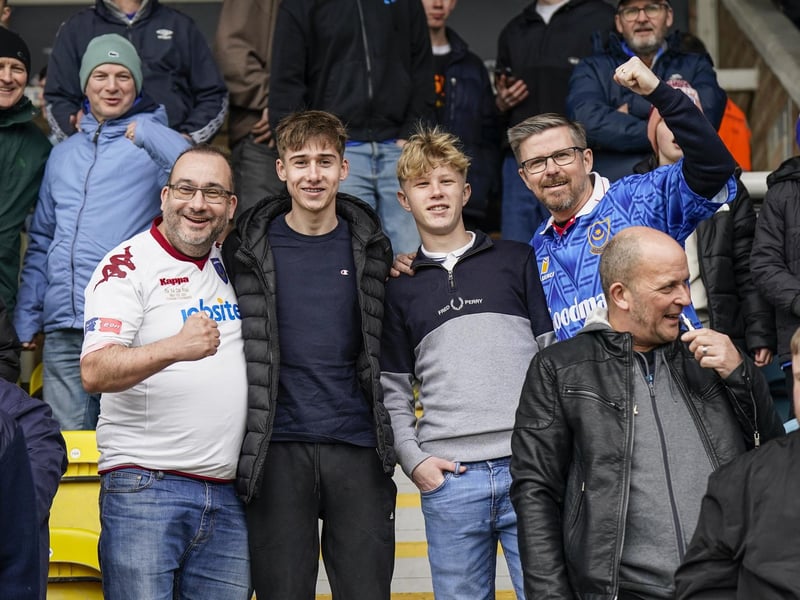 4,019 Pompey fans enjoyed the Blues' 1-0 win at Peterborough
