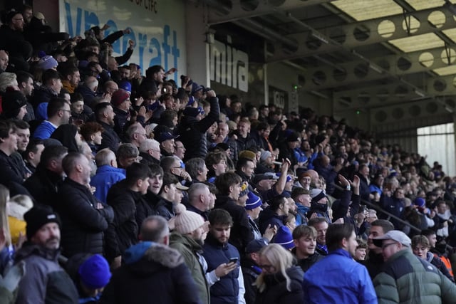 1,517 Pompey fans made the trip to Whaddon Road for the Blues' 2-1 defeat at Cheltenham.