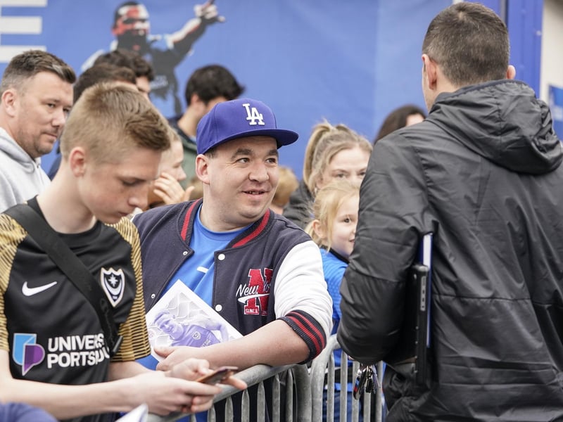 Blues fans were out in force for Pompey's final game of the season against Wycombe