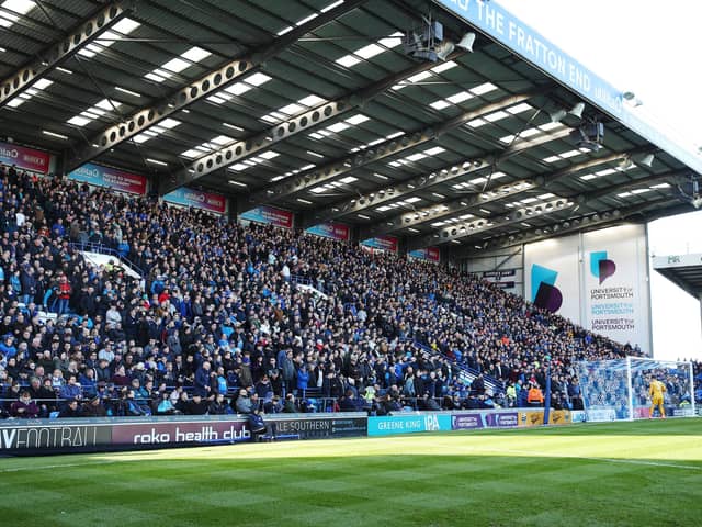 It remains uncertain when the Fratton end will be open to supporters during the 2020-21 campaign. Picture: Joe Pepler