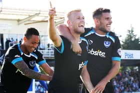 Jayden Stockley, centre. Picture: Joe Pepler