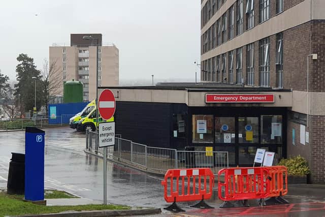 A&E at QA Hospital, Cosham on January 14, 2020. Picture: Habibur Rahman