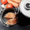Air fryer cooking food