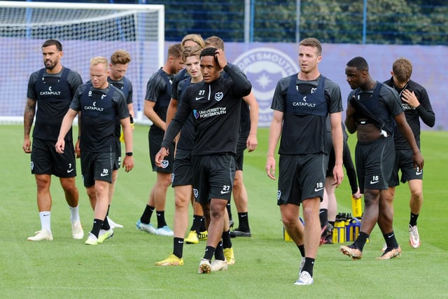 What Pompey's starting XI and bench could look like. Picture: Sarah Standing (290623-8908)