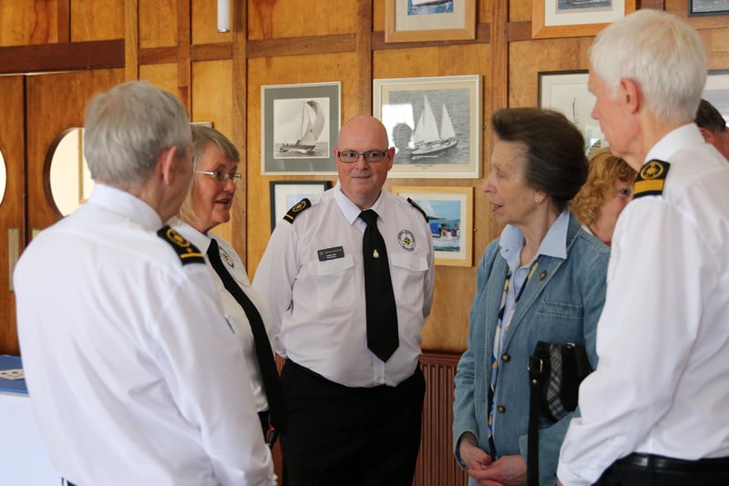 In Pictures: Princess Anne visits the National Coastwatch Institution ...