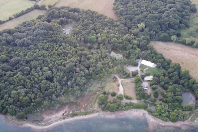 An aerial view of the Tournerbury estate in Hayling Island
