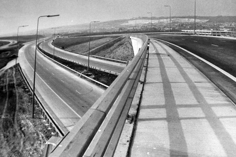 Looking west from the M275 here we see the M27 just before opening.