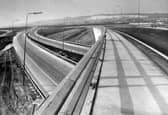 Looking west from the M275 here we see the M27 just before opening.