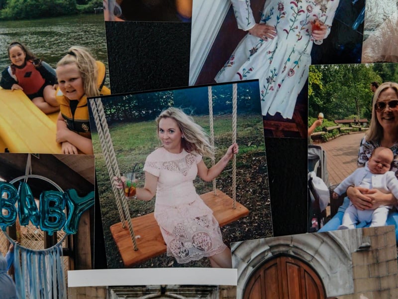 Pictures of Sherie were on display at the charity football event for Melanoma UK.